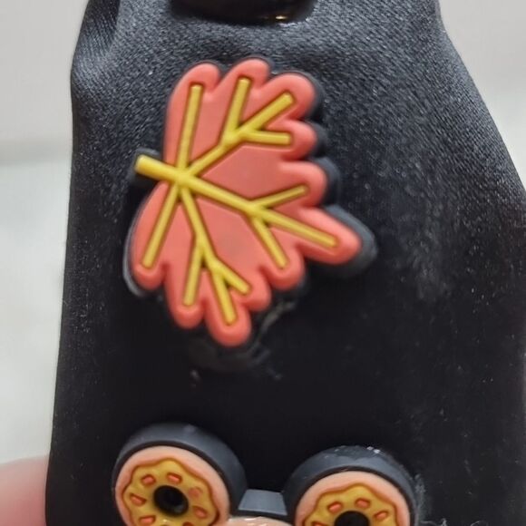 DISNEY MICKEY MINNIE charm black satin handmade headband - Picture 5 of 11